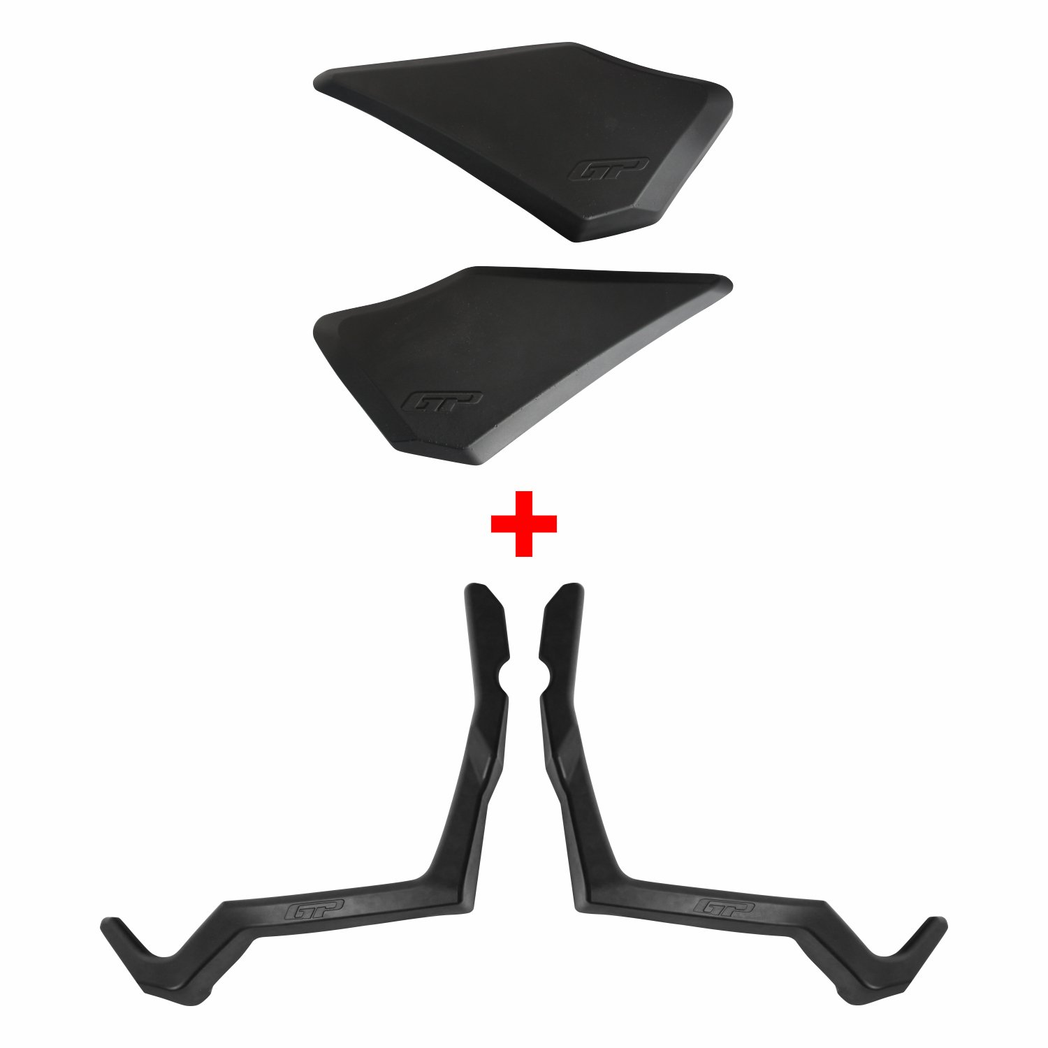 GP Kompozit Yamaha XMAX 250 2023-2025 Uyumlu Bacak ve Sele Altı Grenaj Koruma Seti Siyah