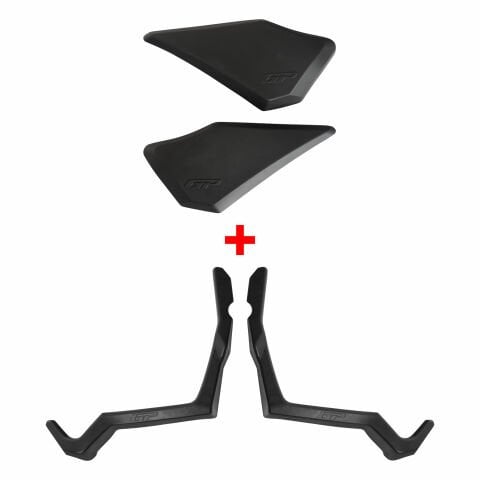 GP Kompozit Yamaha XMAX 250 2023-2025 Uyumlu Bacak ve Sele Altı Grenaj Koruma Seti Siyah