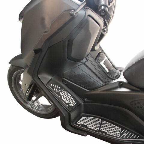 GP Kompozit Yamaha XMAX 250 2023-2026 Uyumlu Bacak ve Sele Altı Grenaj Koruma Seti Siyah