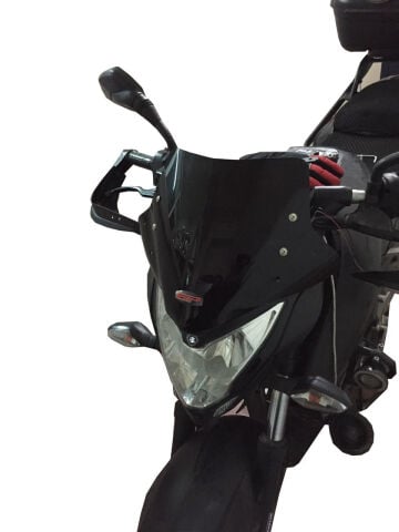 GP Kompozit Bajaj Pulsar NS 200 2011-2024 Uyumlu Spor Cam Siyah