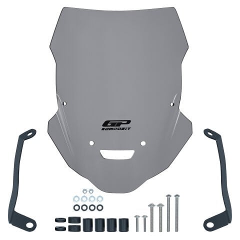 GP Kompozit Yamaha MT-25 2015-2019 Uyumlu Ön Cam Gri