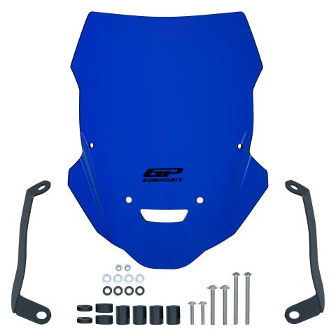 GP Kompozit Yamaha MT-25 2015-2019 Uyumlu Ön Cam Mavi