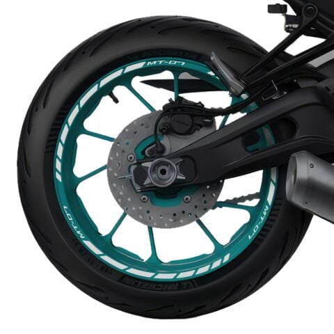 GP Kompozit Yamaha MT-07 2014-2023 Uyumlu Jant Şeridi Reflektif Gri