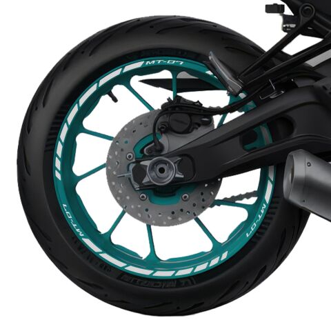 GP Kompozit Yamaha MT-07 2014-2023 Uyumlu Jant Şeridi Reflektif Gri