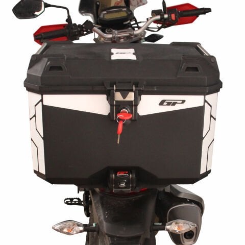 GP Kompozit Universal 45 lt Plastik Motosiklet Çantası Siyah