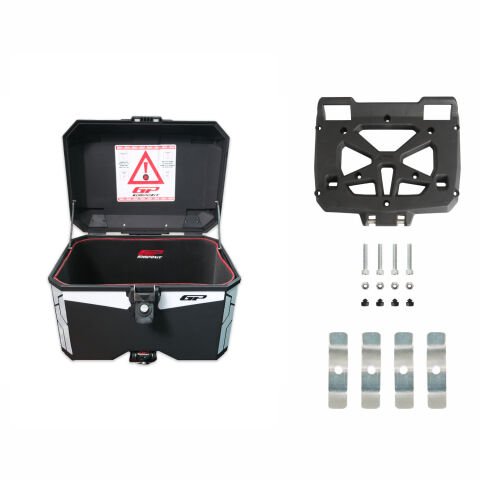 GP Kompozit Universal 45 lt Plastik Motosiklet Çantası Siyah