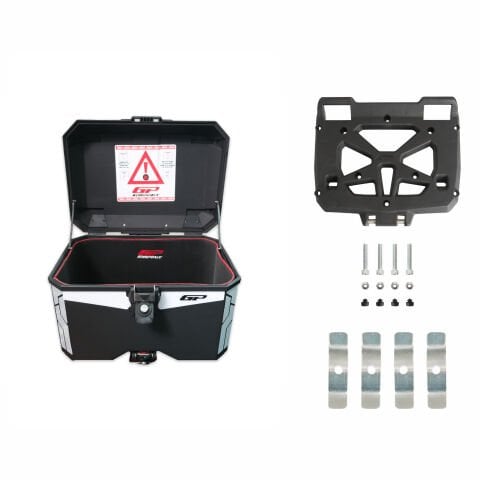 GP Kompozit Universal 45 lt Plastik Motosiklet Çantası Siyah