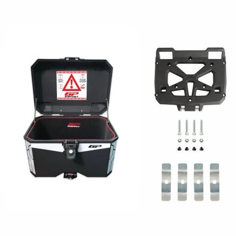 GP Kompozit Universal 45 lt Plastik Motosiklet Çantası Siyah