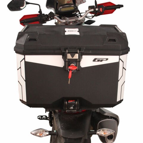 GP Kompozit Universal 45 lt Plastik Motosiklet Çantası Siyah