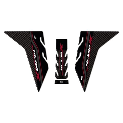 GP Kompozit Honda NC 750 X 2021-2024 Uyumlu Tank Pad Seti Bordo