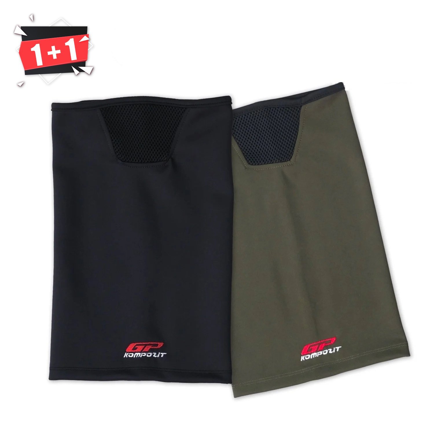 GP Kompozit Fileli Boyunluk Buff Siyah - Yeşil ( 1 + 1 )