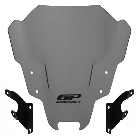 GP Kompozit Yamaha MT-07 2021-2023 Uyumlu Ön Cam Gri