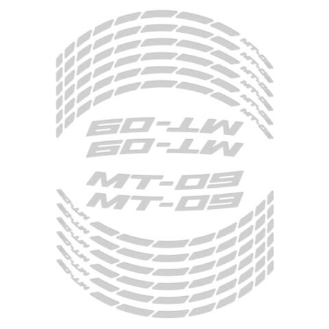 GP Kompozit Yamaha MT-09 2013-2023 Uyumlu Jant Şeridi Reflektif Gri