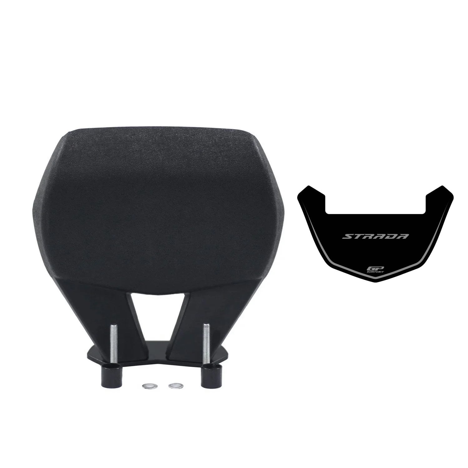 GP Kompozit Mondial Strada 125 2023-2025 Uyumlu Spor Sissy Bar Siyah