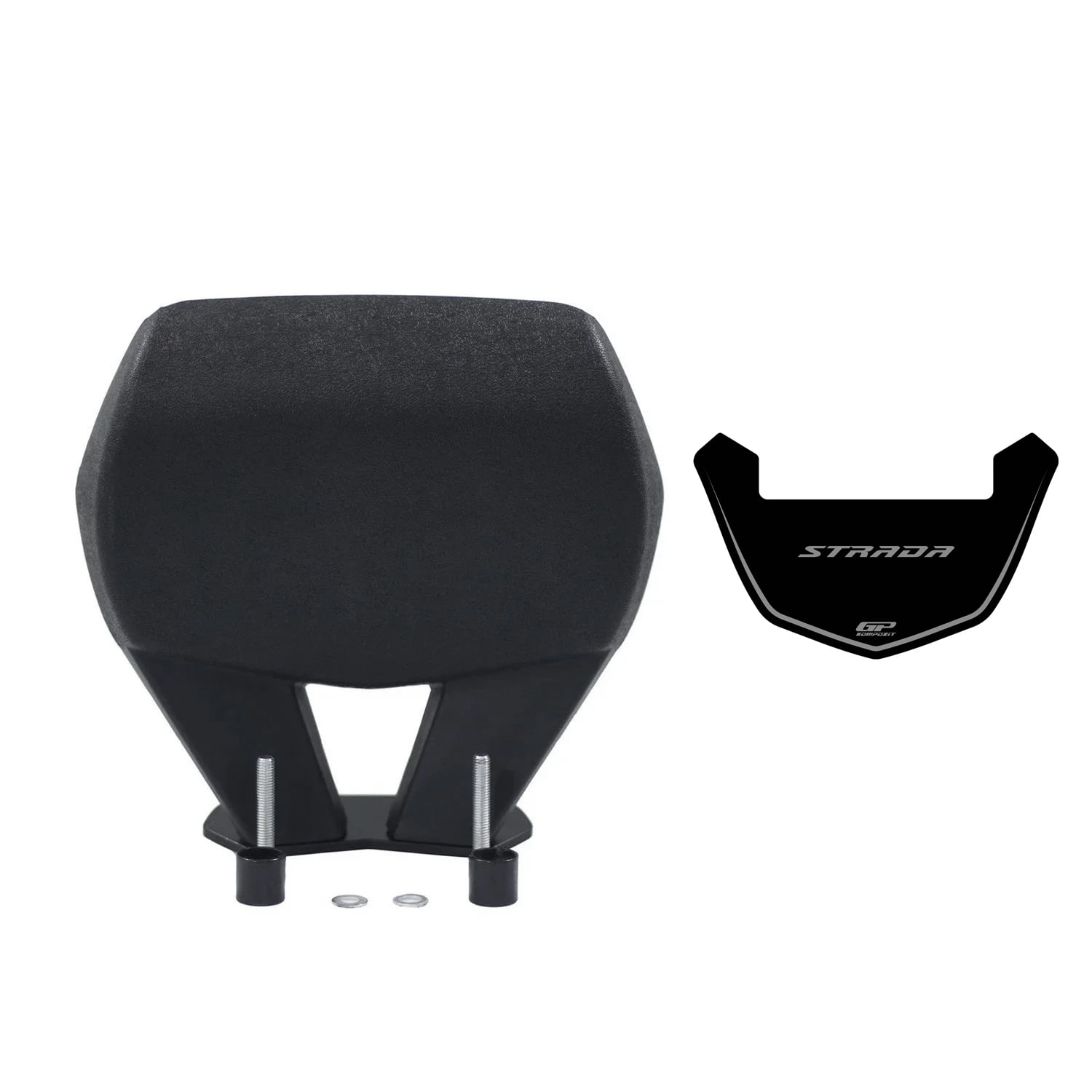 GP Kompozit Mondial Strada 125 2023-2025 Uyumlu Spor Sissy Bar Siyah