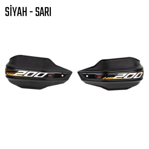 GP Kompozit Bajaj Pulsar NS 200 2014-2026 Uyumlu Plastik Elcik Koruma Siyah