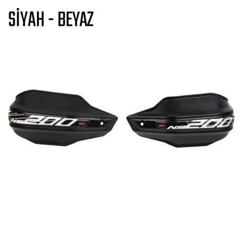 GP Kompozit Bajaj Pulsar NS 200 2014-2026 Uyumlu Plastik Elcik Koruma Siyah