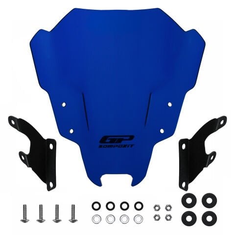 GP Kompozit Yamaha MT-07 2021-2023 Uyumlu Ön Cam Mavi