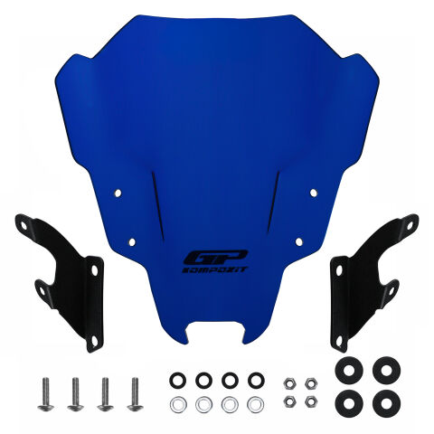 GP Kompozit Yamaha MT-07 2021-2023 Uyumlu Ön Cam Mavi
