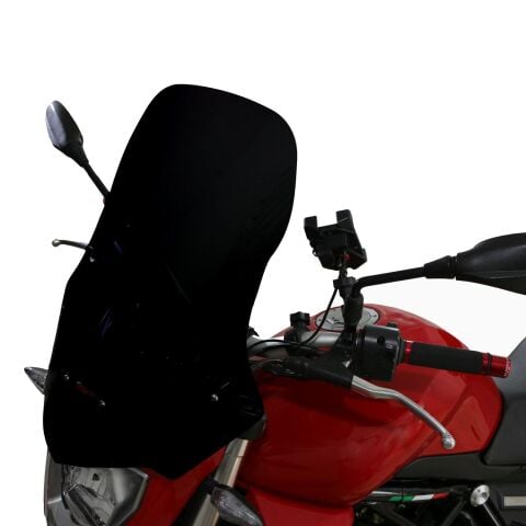 GP Kompozit Benelli TNT 25 2016-2018 Uyumlu Ön Cam Siyah