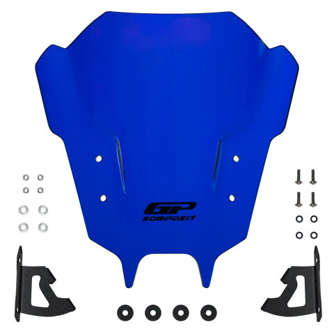 GP Kompozit Yamaha MT-09 2021-2023 Uyumlu Ön Cam Mavi