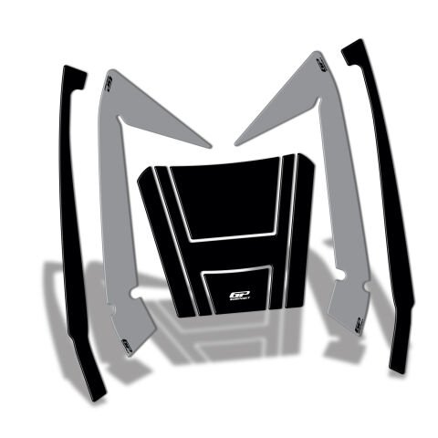 GP Kompozit Honda Forza 250 2018-2025 Uyumlu Çanta Pad Seti Nardo Gri