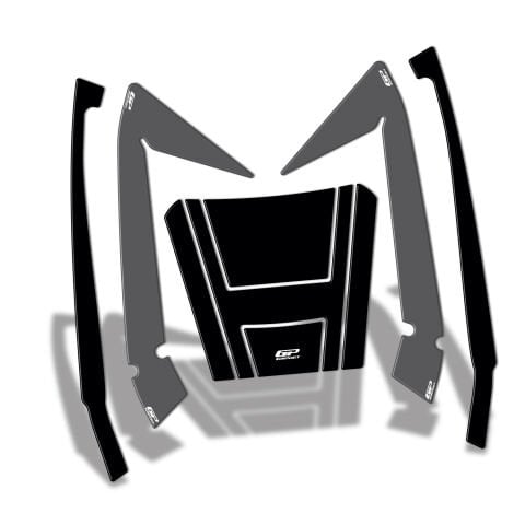 GP Kompozit Honda Forza 250 2018-2026 Uyumlu Çanta Pad Seti Gri