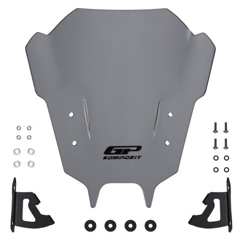 GP Kompozit Yamaha MT-09 2021-2023 Uyumlu Ön Cam Gri