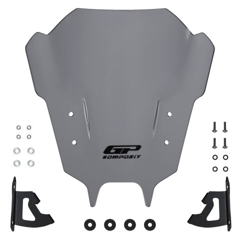 GP Kompozit Yamaha MT-09 2021-2023 Uyumlu Ön Cam Gri
