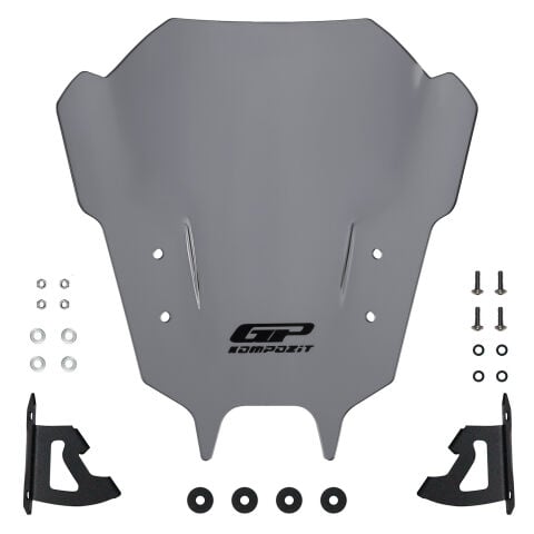 GP Kompozit Yamaha MT-09 2021-2023 Uyumlu Ön Cam Gri