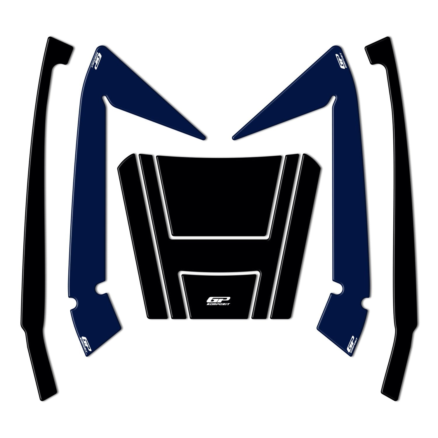 GP Kompozit Honda Forza 250 2018-2026 Uyumlu Çanta Pad Seti Lacivert