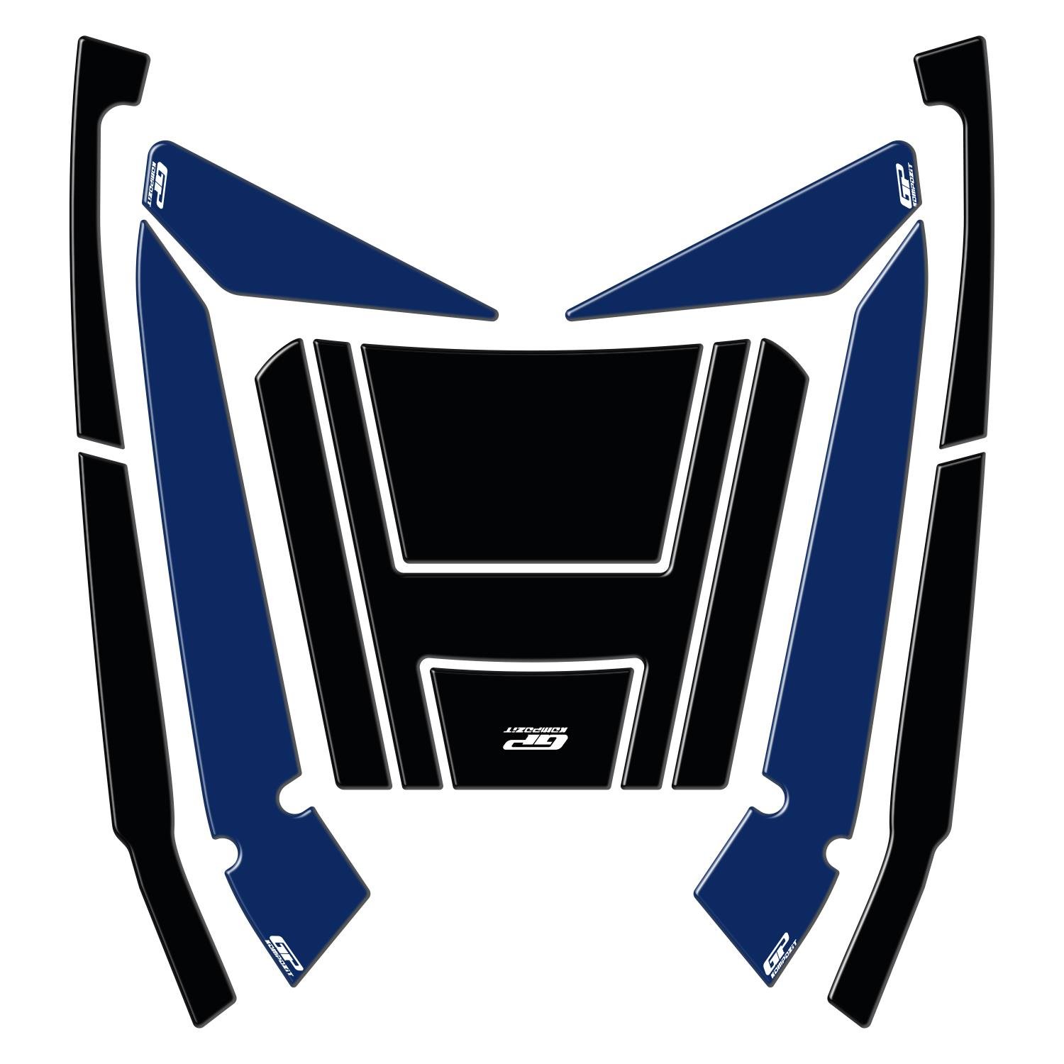 GP Kompozit Honda Forza 250 2018-2025 Uyumlu Çanta Pad Seti Mavi
