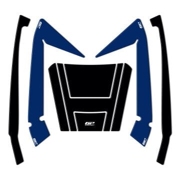 GP Kompozit Honda Forza 250 2018-2025 Uyumlu Çanta Pad Seti Mavi