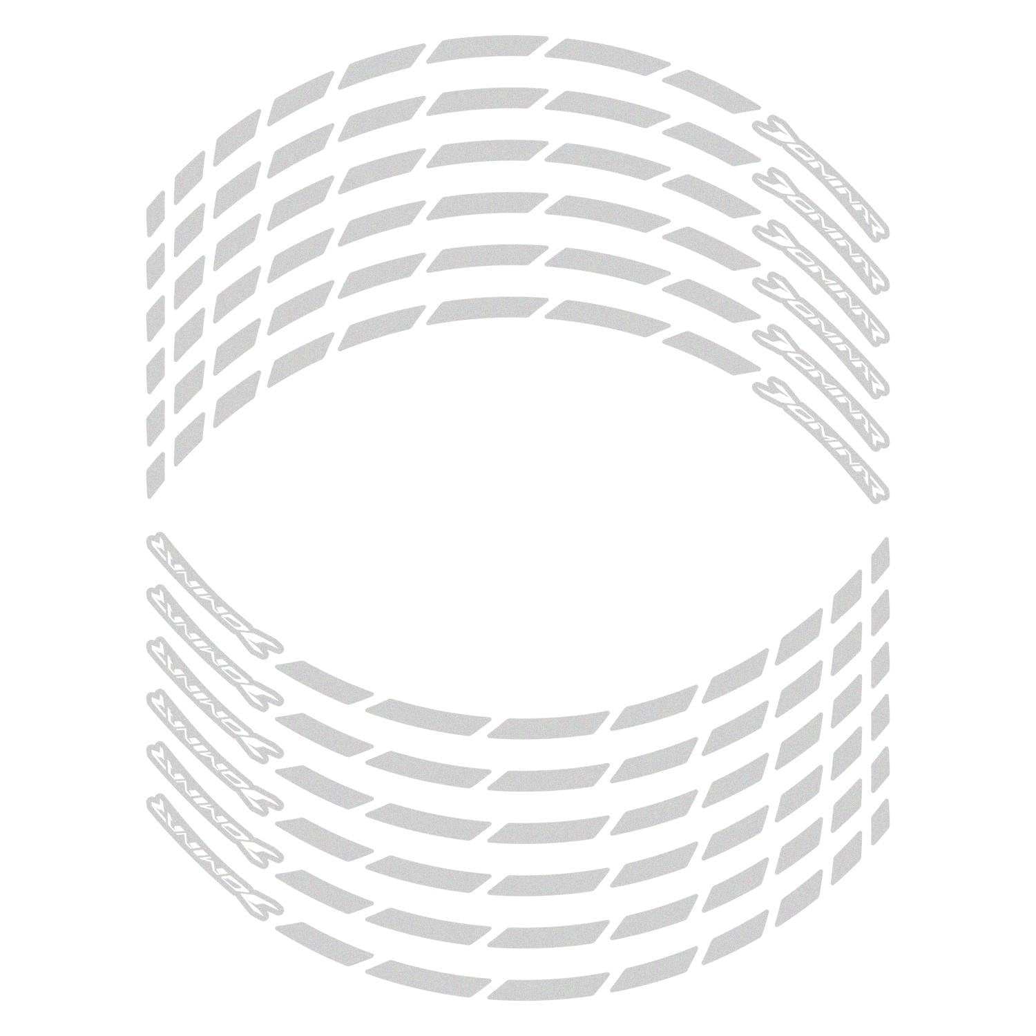 GP Kompozit Bajaj Dominar 250 / 400 2017-2026 Uyumlu Jant Şeridi Reflektif Gri