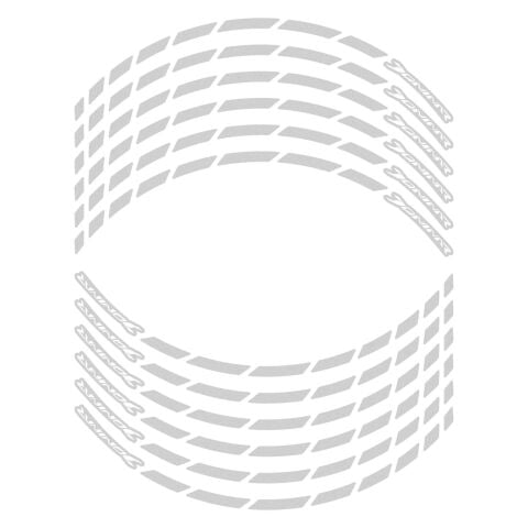 GP Kompozit Bajaj Dominar 250 / 400 2017-2024 Uyumlu Jant Şeridi Reflektif Gri