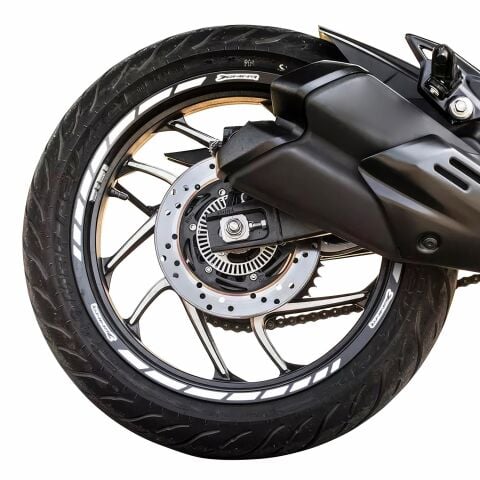 GP Kompozit Bajaj Dominar 250 / 400 2017-2026 Uyumlu Jant Şeridi Reflektif Gri