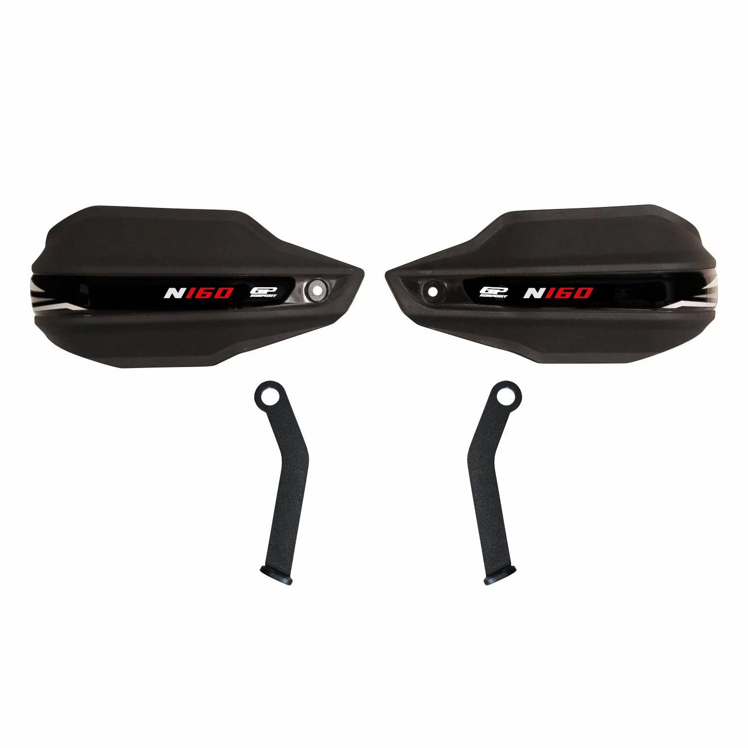 GP Kompozit Bajaj Pulsar N 160 2025 Uyumlu Plastik Elcik Koruma Siyah