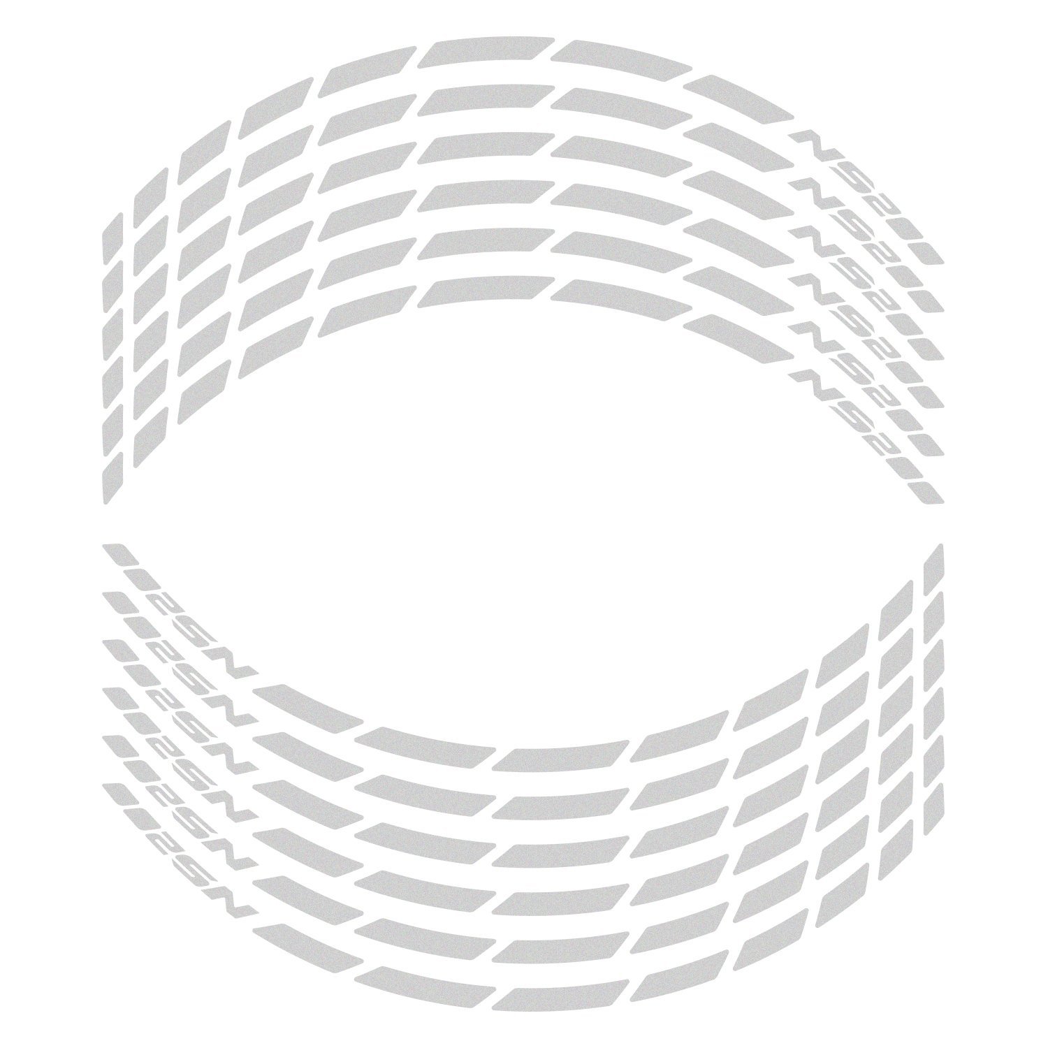 GP Kompozit Bajaj Pulsar NS 200 2011-2024 Uyumlu Jant Şeridi Reflektif Gri