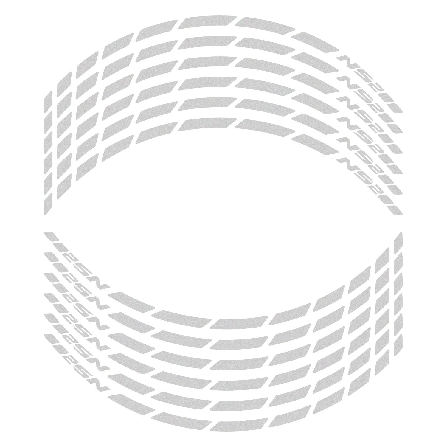 GP Kompozit Bajaj Pulsar NS 200 2011-2026 Uyumlu Jant Şeridi Reflektif Gri