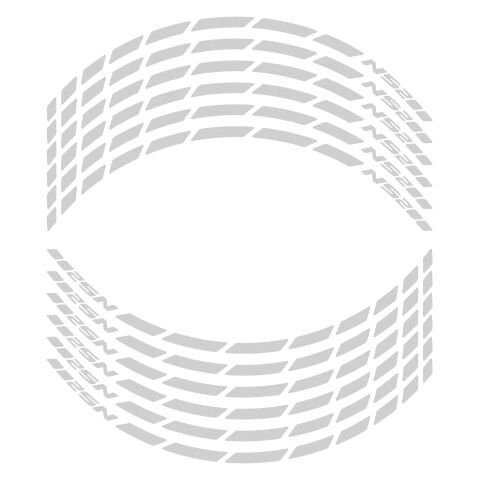 GP Kompozit Bajaj Pulsar NS 200 2011-2024 Uyumlu Jant Şeridi Reflektif Gri