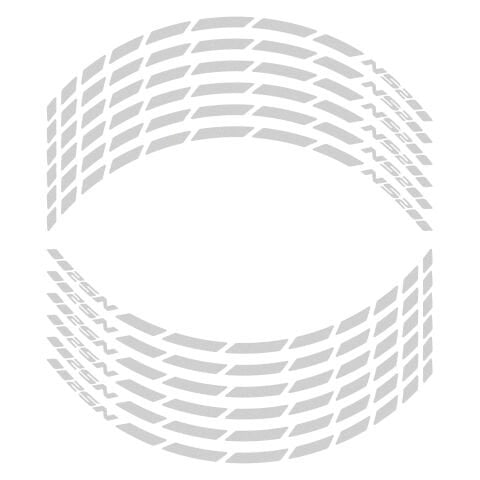 GP Kompozit Bajaj Pulsar NS 200 2011-2024 Uyumlu Jant Şeridi Reflektif Gri