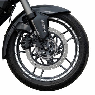 GP Kompozit Bajaj Pulsar NS 200 2011-2024 Uyumlu Jant Şeridi Reflektif Gri