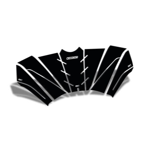 GP Kompozit BMW K 1600 2017-2026 Uyumlu Tank Pad Seti Siyah