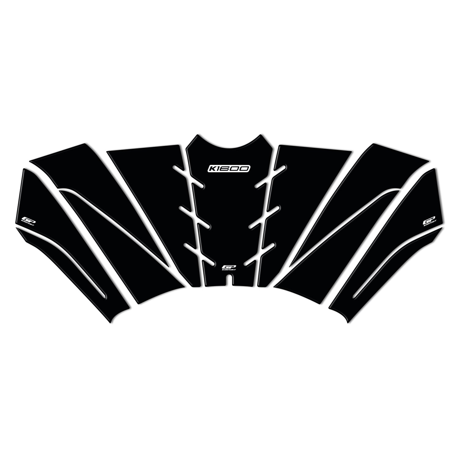 GP Kompozit BMW K 1600 2017-2026 Uyumlu Tank Pad Seti Siyah