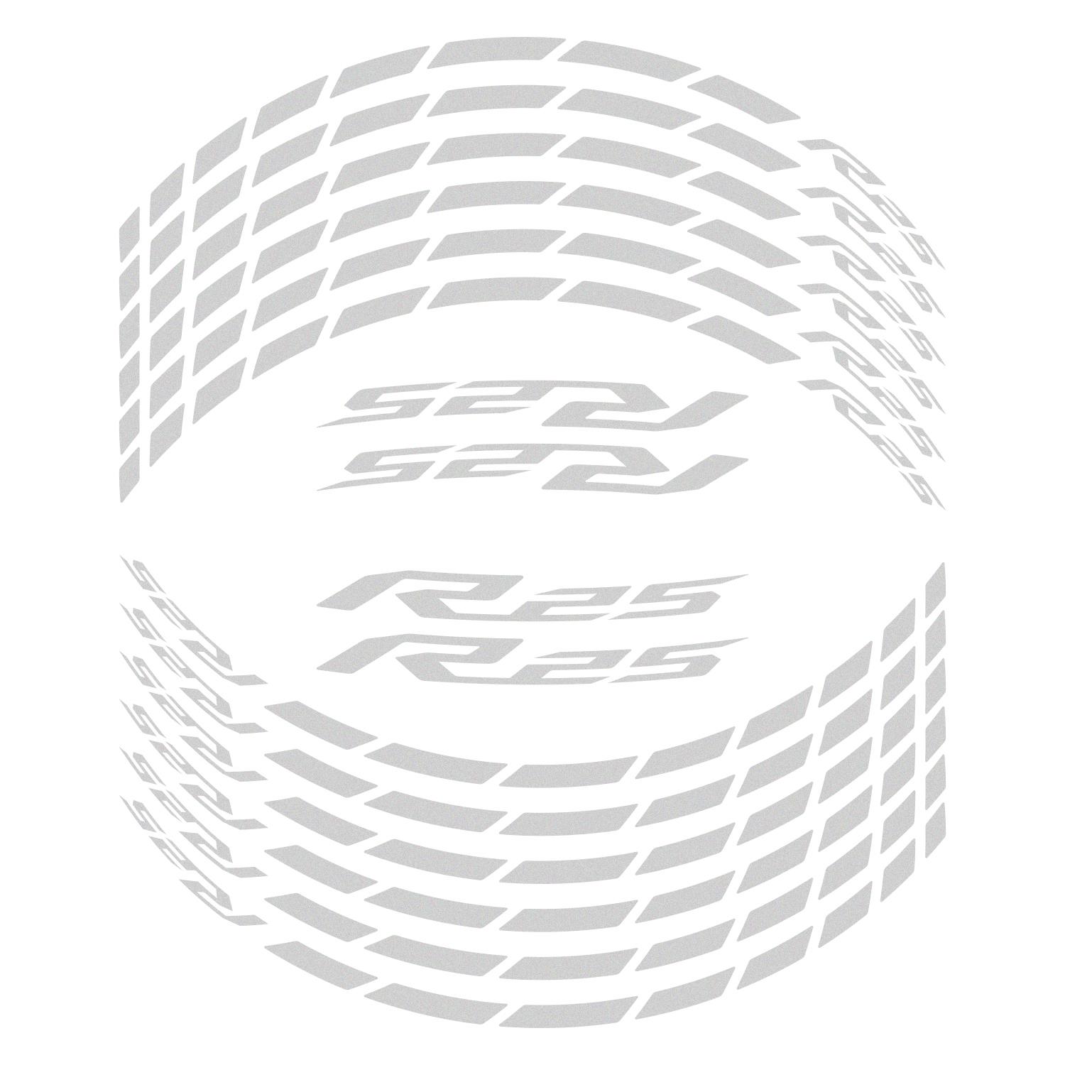 GP Kompozit Yamaha R25 2015-2024 Uyumlu Jant Şeridi Reflektif Gri