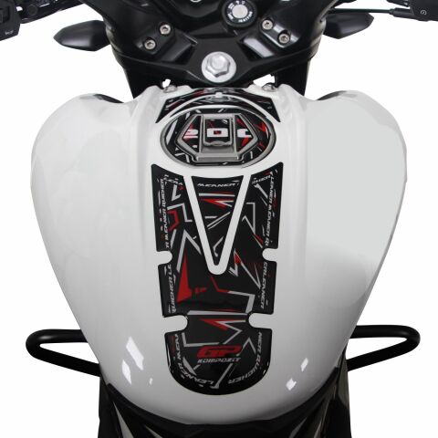 GP Kompozit Bajaj Pulsar NS 200 2011-2026 Uyumlu Tank Pad Seti Gri