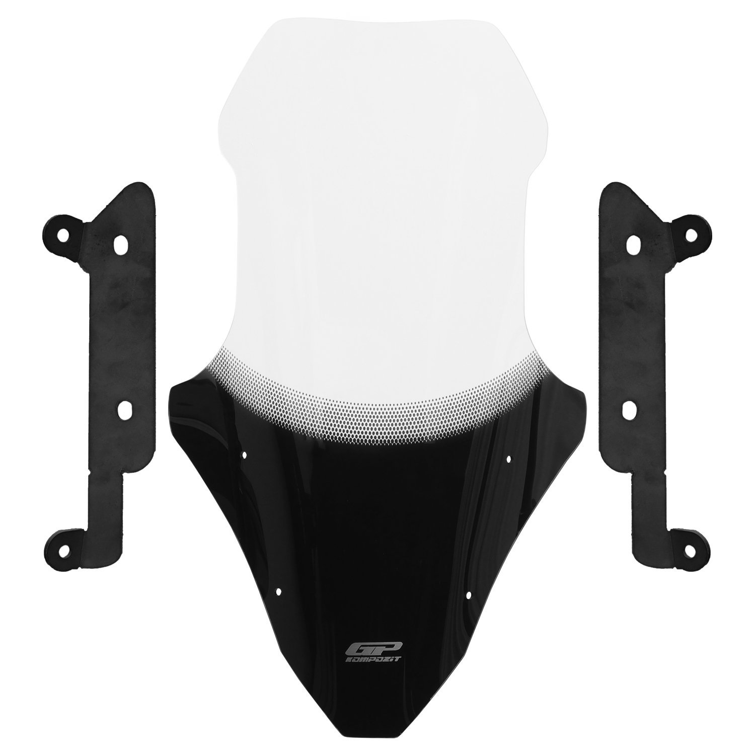 GP Kompozit Mondial Strada 125 2023-2025 Uyumlu Baskılı Ön Tur Camı Şeffaf