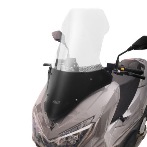 GP Kompozit Mondial Strada 125 2023-2025 Uyumlu Baskılı Ön Tur Camı Şeffaf