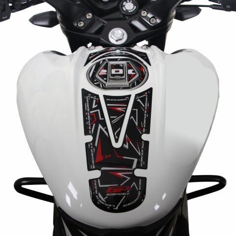 GP Kompozit Bajaj Pulsar NS 200 2011-2026 Uyumlu Tank Pad Seti Kırmızı