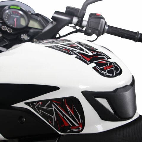 GP Kompozit Bajaj Pulsar NS 200 2011-2026 Uyumlu Tank Pad Seti Kırmızı